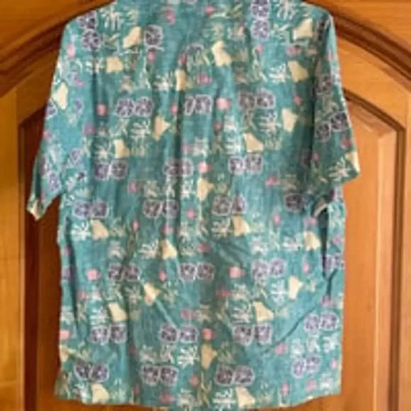 Kahala Blue Short Sleeve Button-Down Hawaiian Shirts Size XL - Picture 2 of 6